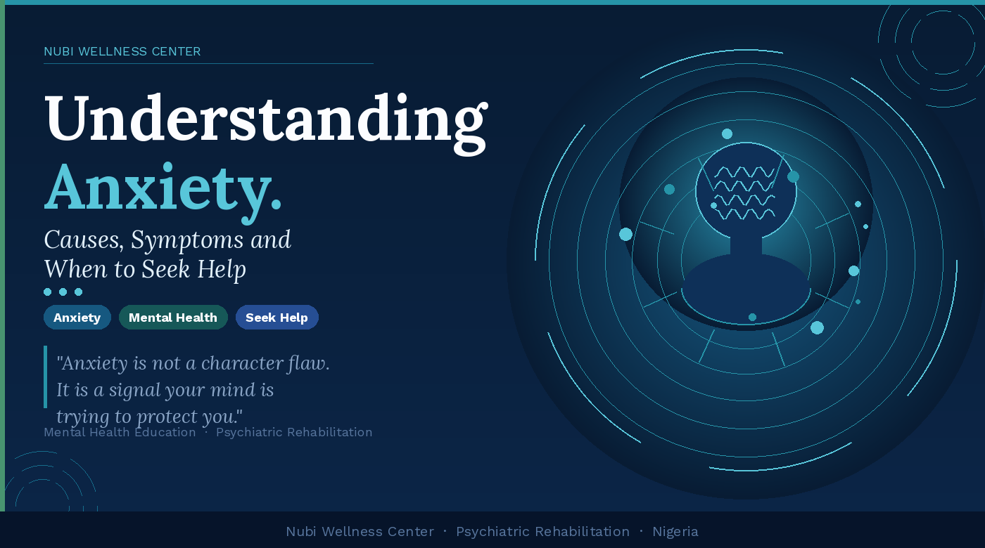 Someone thinking, tired, depressed, anxious, mental health, mental illness, anxiety, depression, sad, heartbreak, woman holding pillow, nubi wellness center, mental clinic Nigeria